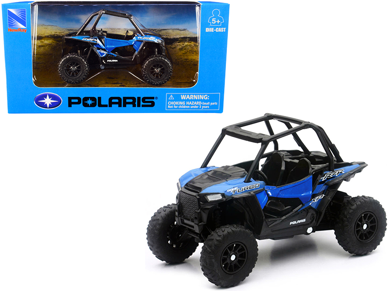 Polaris RZR XP Turbo DOHC Mini ATV Blue and Black by New Ray