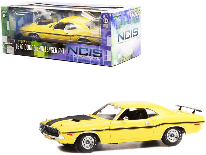 1970 Dodge Challenger R/T Yellow with Matt Black Stripes "NCIS" (2003) TV Series
