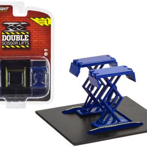 Automotive Double Scissor Lift Blue "Double Scissor Lifts" Series 1