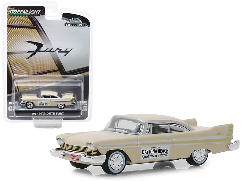 1957 Plymouth Fury Cream "Daytona Beach Speed Weeks February 3-17" (1957) "Hobby Exclusive"
