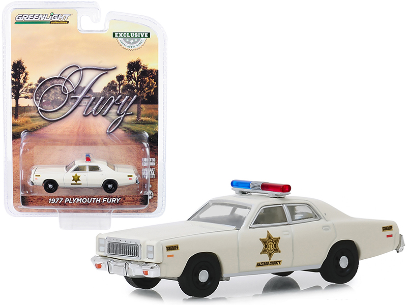 1977 Plymouth Fury Cream "Hazzard County Sheriff" "Hobby Exclusive"