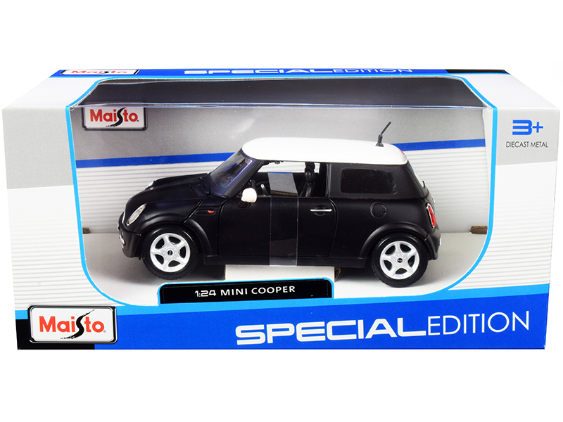 Mini Cooper Matt Black with White Top