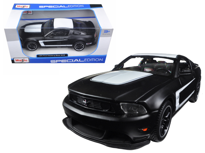 2012 Ford Mustang Boss 302 Matt Black and White