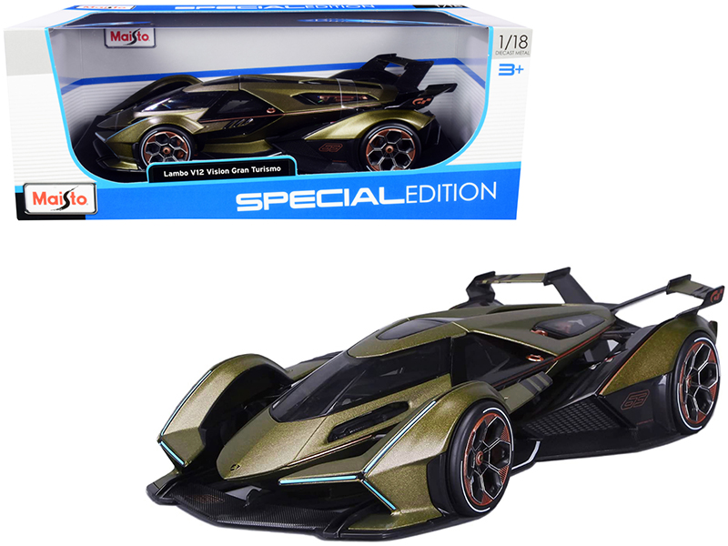Lamborghini V12 Vision Gran Turismo Matt Green Metallic