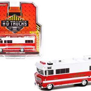 1973 Winnebago Chieftain White and Red "Joliet Fire Department Command Unit" (Illinois) "H.D. Trucks" Series 22
