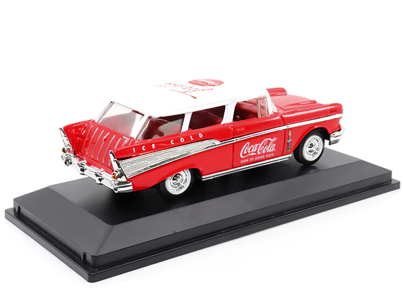 1957 Chevrolet Nomad "Coca-Cola" Red with White Top and Red Interior