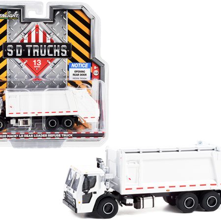 2020 Mack LR Rear Loader Refuse Garbage Truck White "S.D. Trucks" Series 13