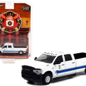 2020 Ram 2500 Tradesman Pickup Truck White with Stripes "Bullhead City Fire Department" (Arizona) "Fire & Rescue" Series 3