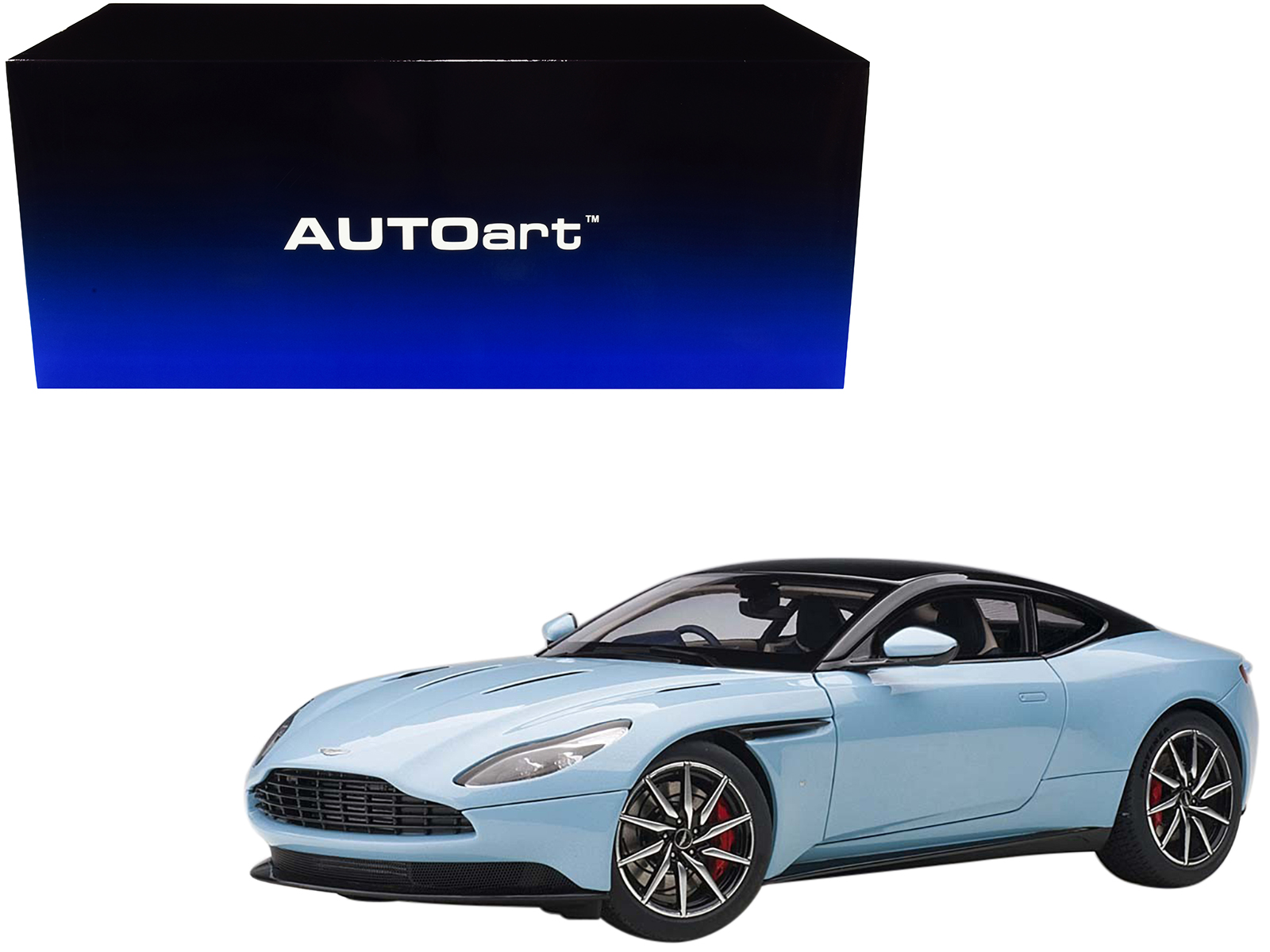 Aston Martin DB11 Q Frosted Glas Blue with Black Top