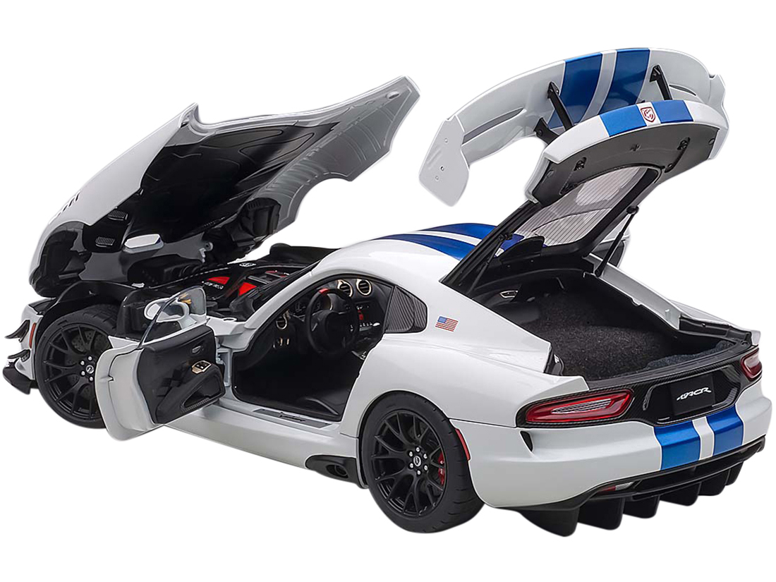 2017 Dodge Viper GTS-R Commemorative Edition ACR Pearl White with Blue Stripes