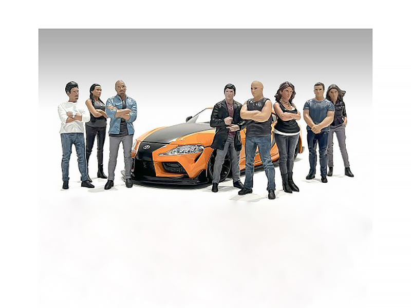 "Car Meet 3" 8 piece Figure Set for