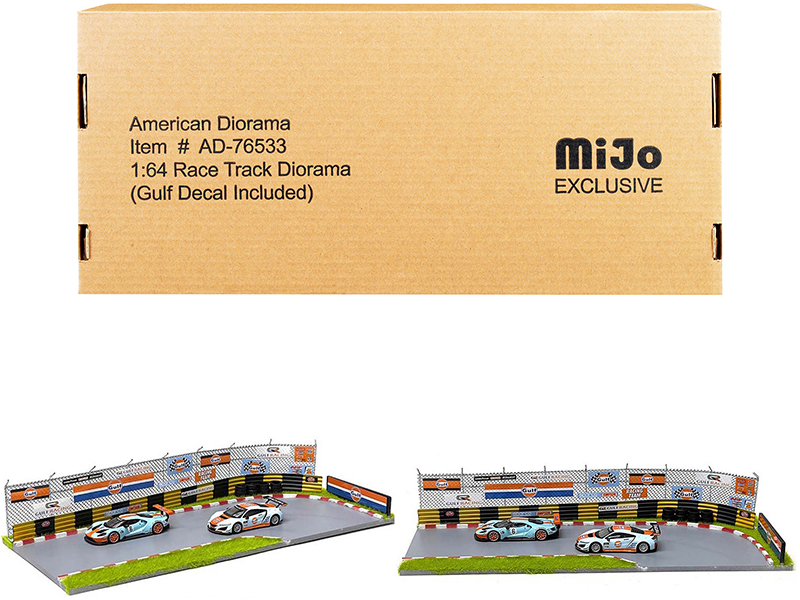 "Race Track Gulf Oil" Diorama with Decals for