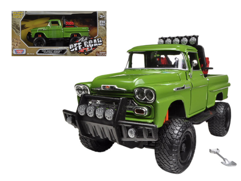 1958 Chevrolet Apache Fleetside Pickup Truck Off Road Green