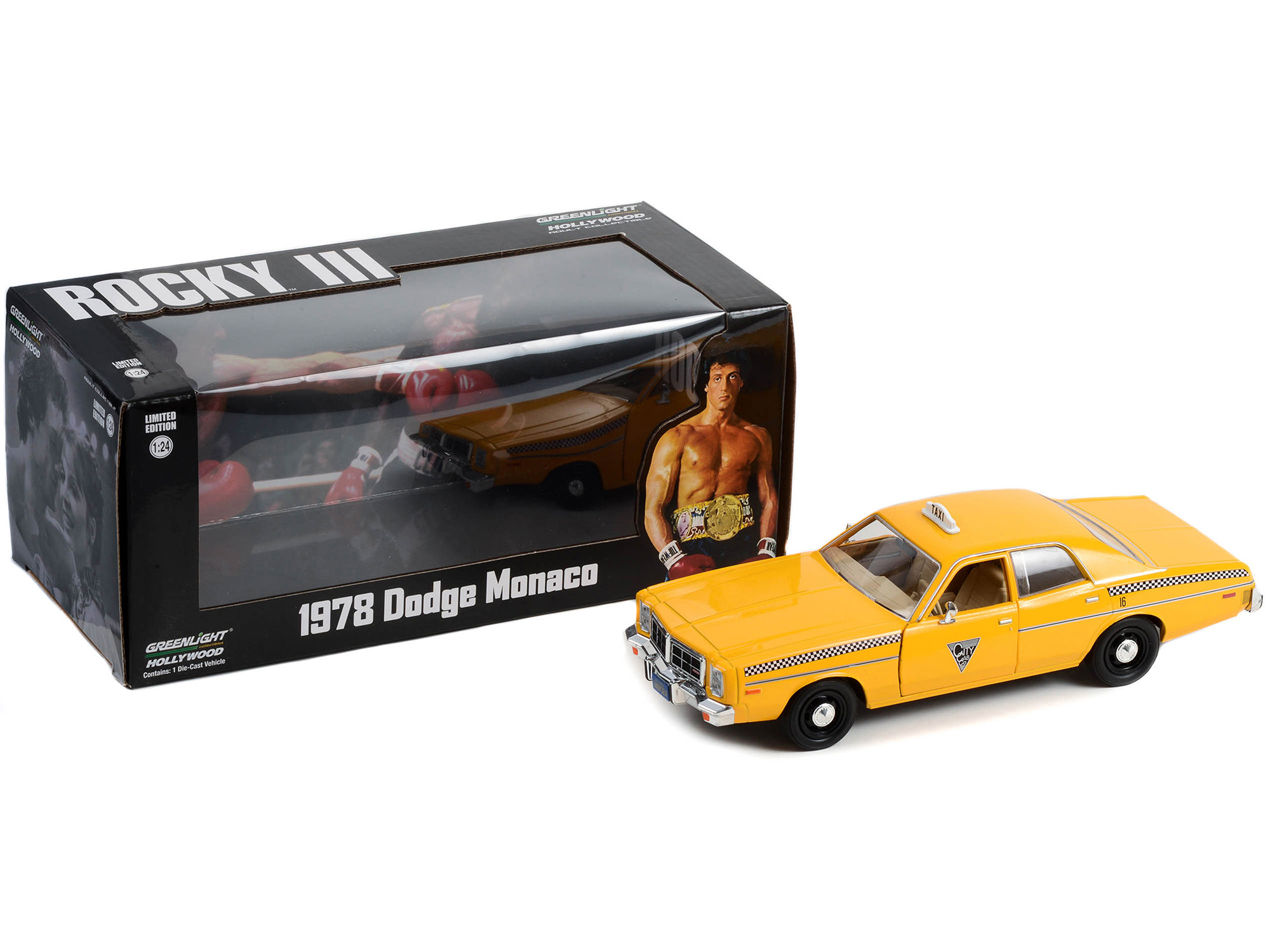 1978 Dodge Monaco Taxi "City Cab Co." Yellow "Rocky III" (1982) Movie