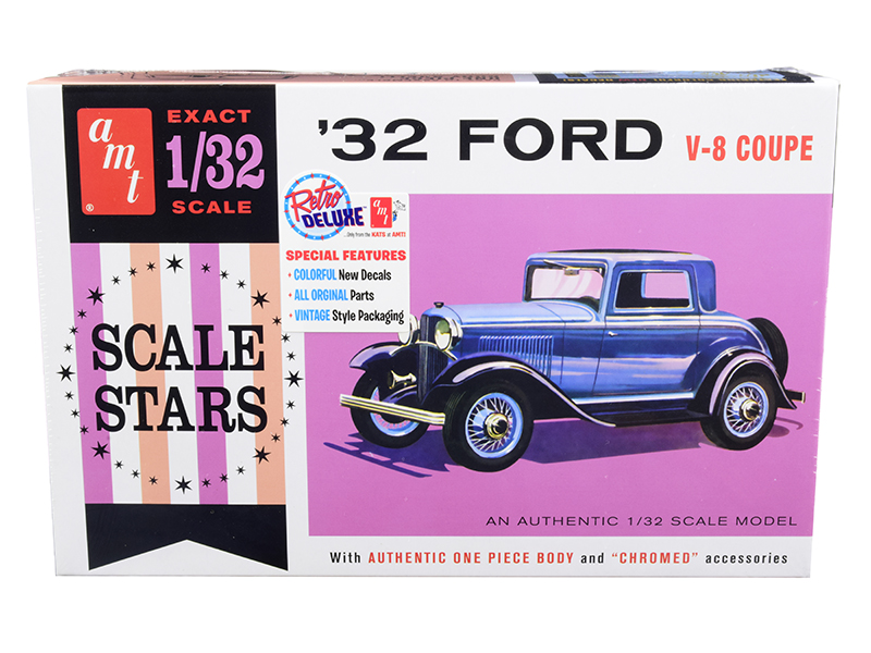 Skill 2 Model Kit 1932 Ford V-8 Coupe "Scale Stars"