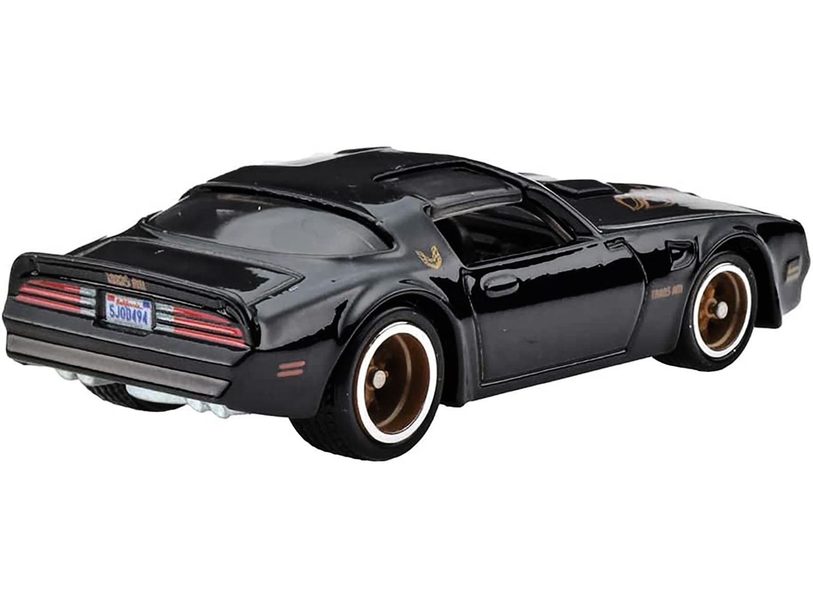1977 Pontiac Firebird T/A Trans Am Black with Golden Bird on Hood "Fast & Furious" Series by Hot Wheels