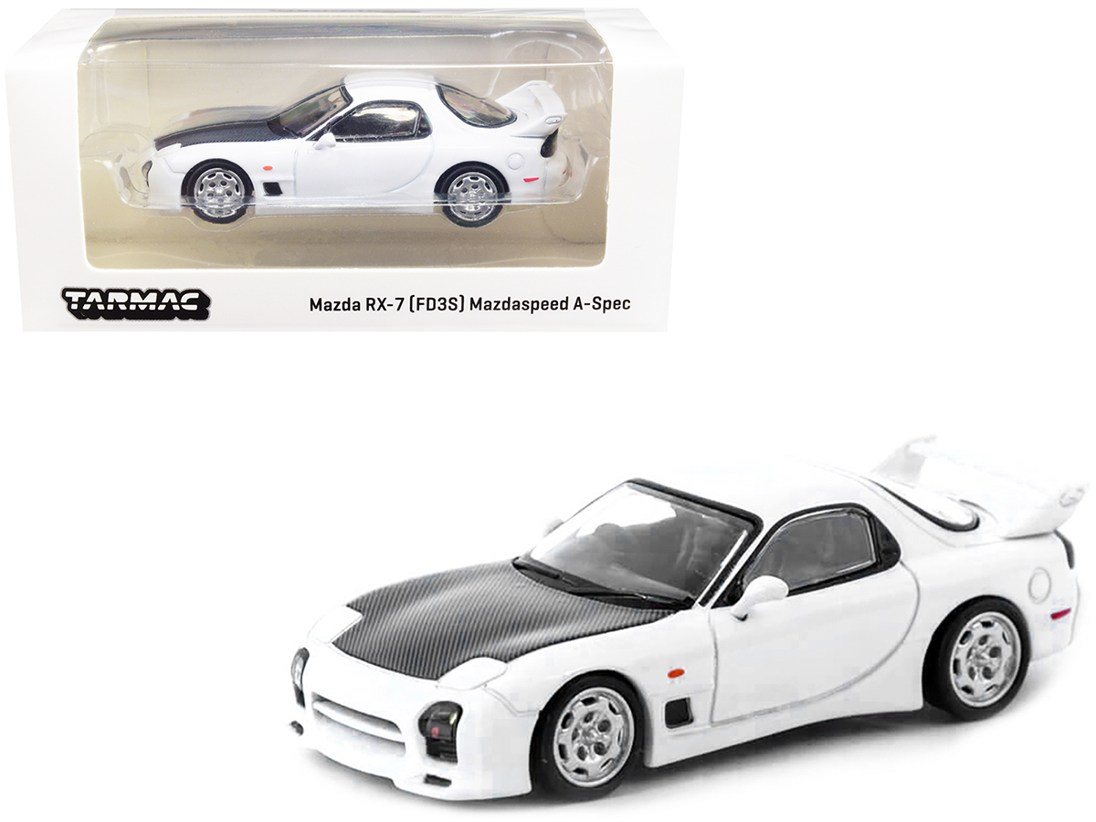 Mazda RX-7 (FD3S) Mazdaspeed A-Spec RHD (Right Hand Drive) Chaste White with Carbon Hood "Global64" Series