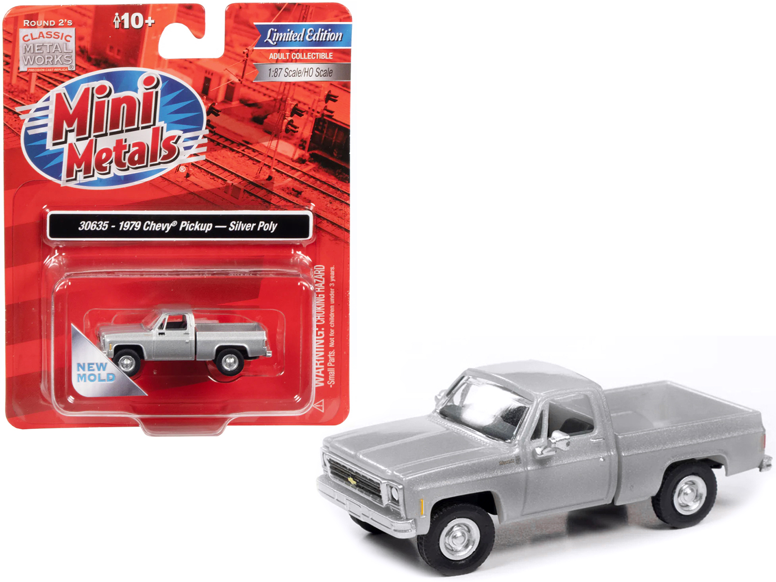 1979 Chevrolet Fleetside Pickup Truck Silver Metallic