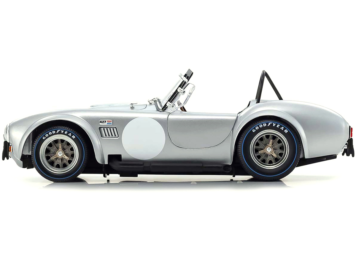 Shelby Cobra 427 S/C Silver Metallic with White Stripes