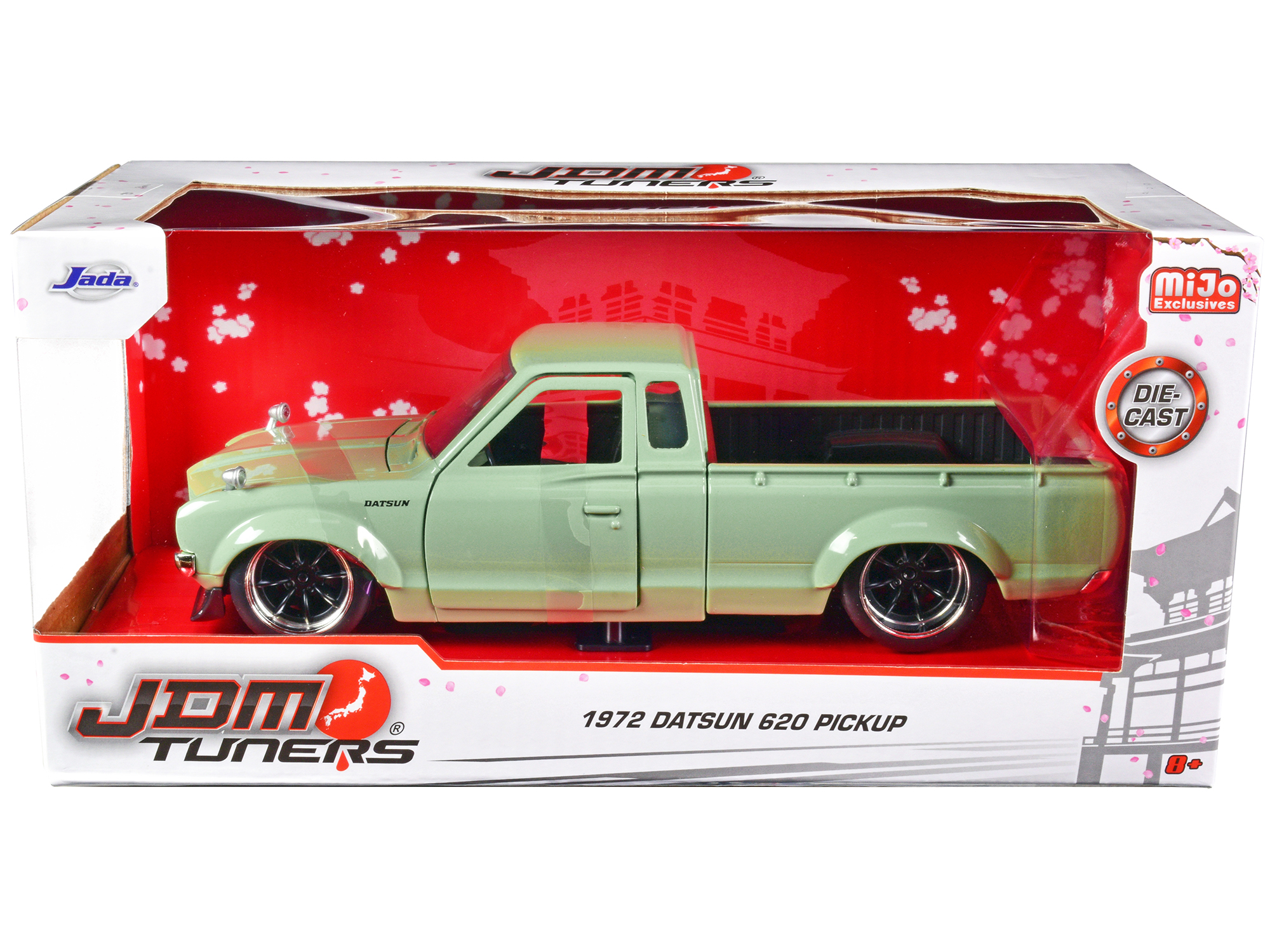 1972 Datsun 620 Pickup Truck Light Green "JDM Tuners" Series