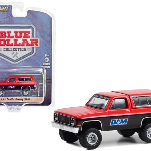 1991 GMC Jimmy SLE Red and Black "B&M Racing" "Blue Collar Collection" Series 12