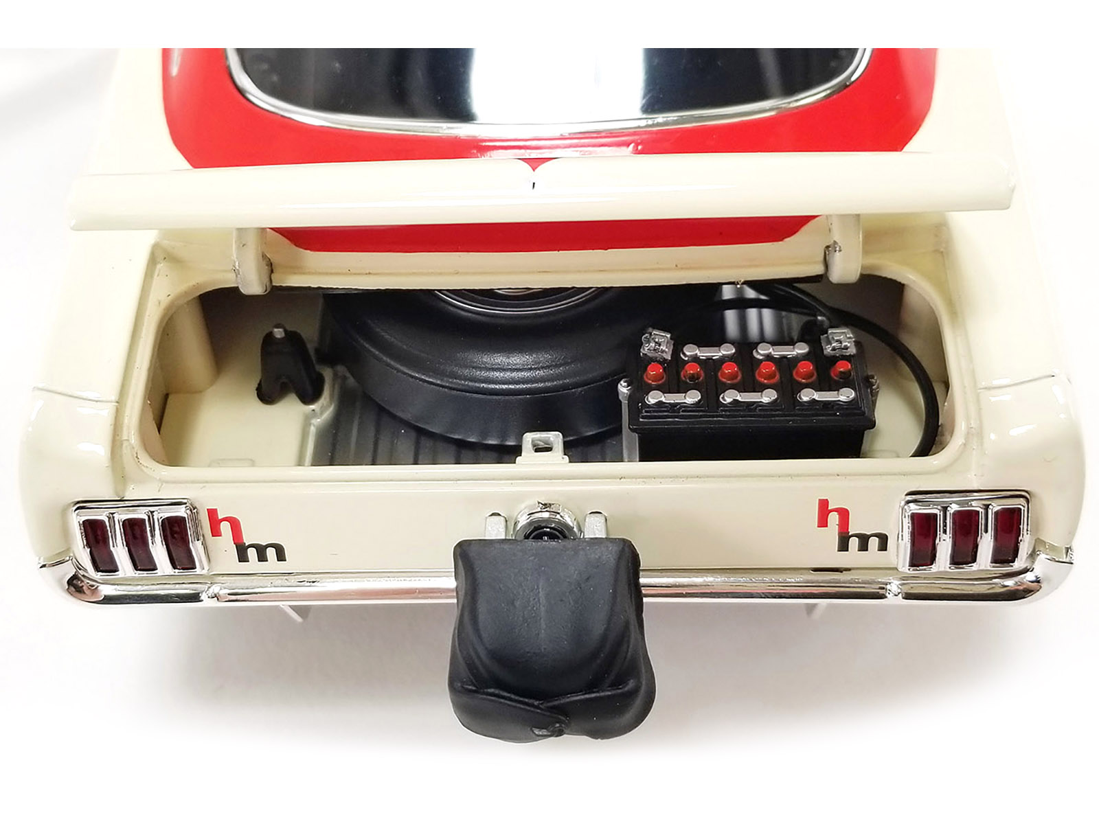 1965 Ford Mustang A/FX Red and Cream "Holman Moody" Limited Edition to 636 pieces Worldwide