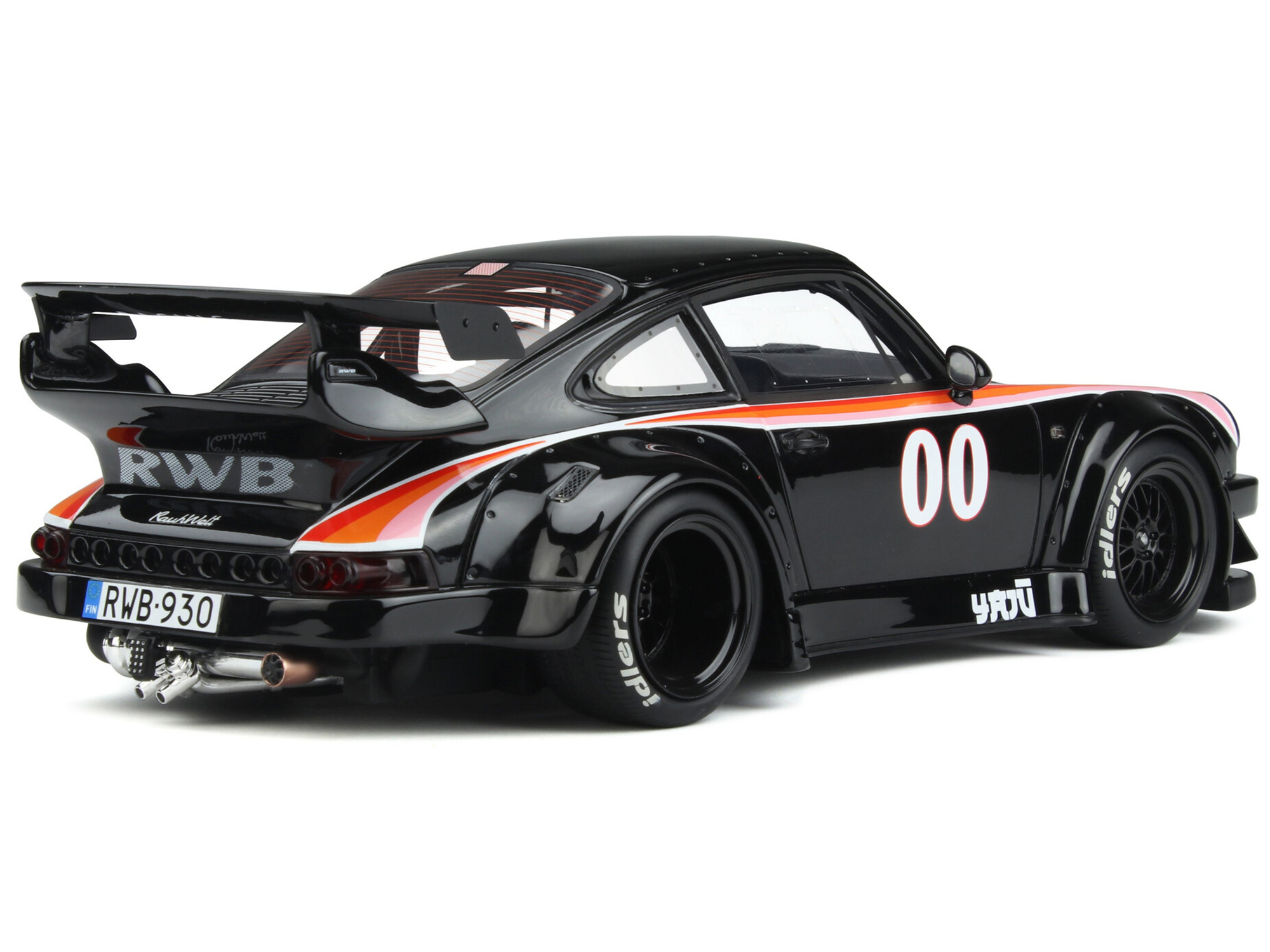 2019 Porsche 930 RWB Bodykit #00 "Yaju" Black with Stripes