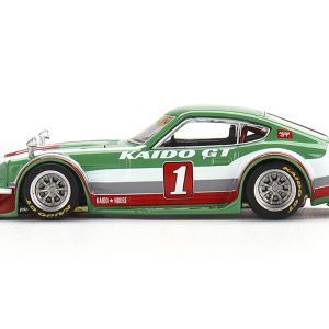 Datsun Fairlady Z Kaido GT V2 RHD (Right Hand Drive) #1 Green with Stripes (Designed by Jun Imai) "Kaido House" Special