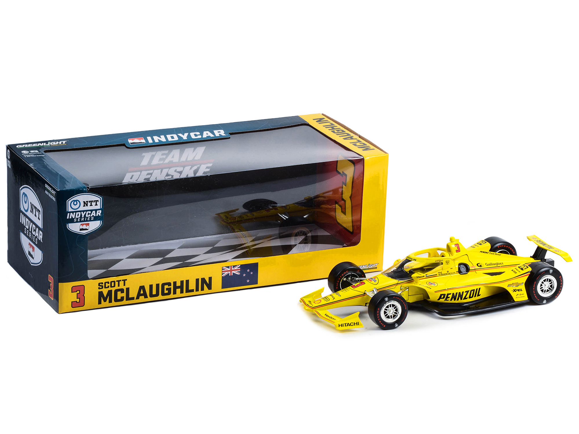 Dallara IndyCar #3 Scott McLaughlin "Pennzoil" Team Penske "NTT IndyCar Series" (2023)