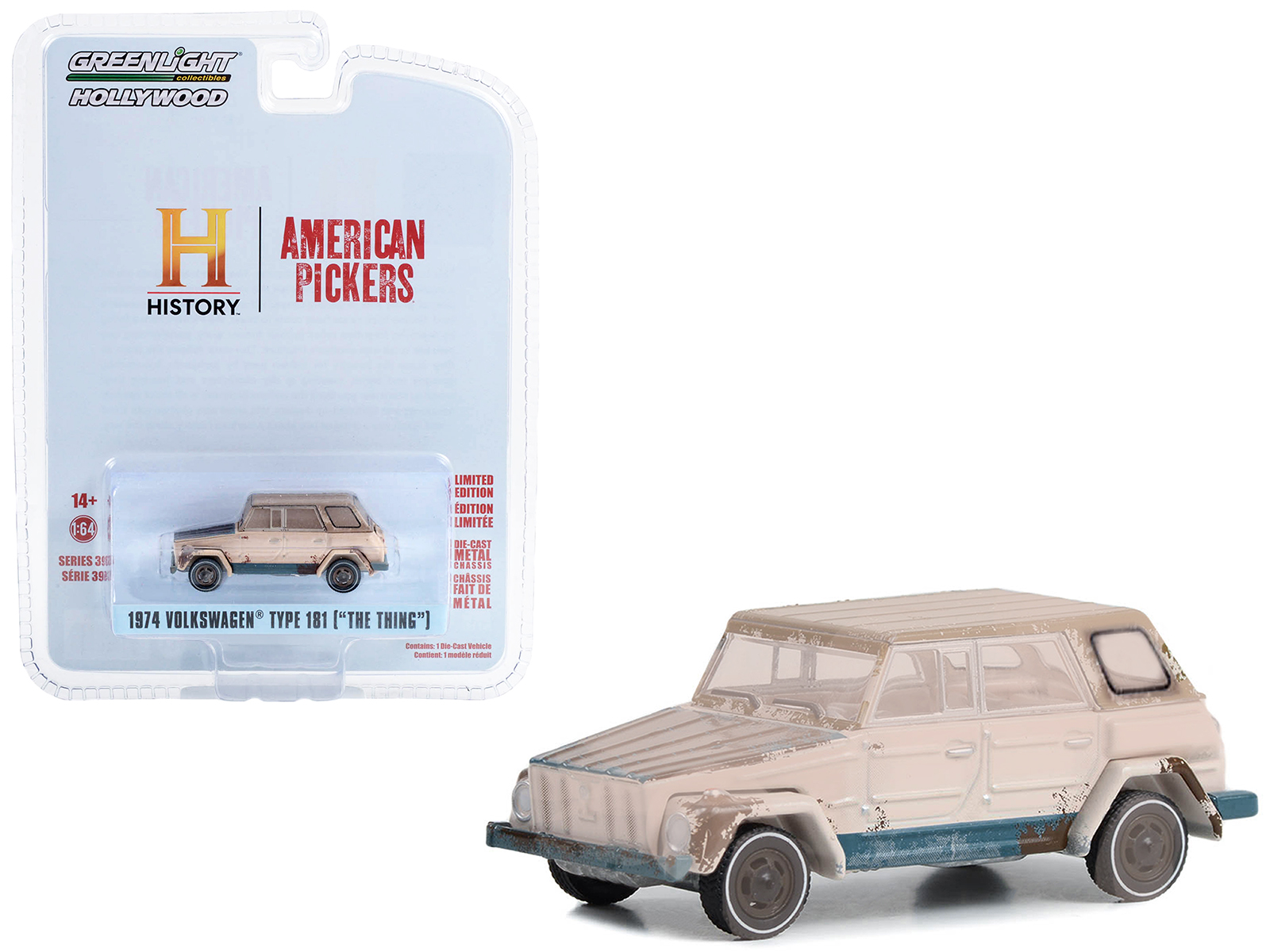 1974 Volkswagen Thing (Type 181) Beige (Weathered) "American Pickers" (2010-Current) TV Series "Hollywood Series" Release 39
