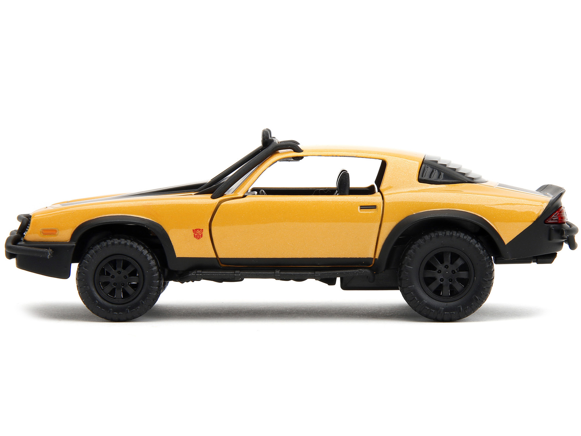 1977 Chevrolet Camaro Off-Road Version Yellow Metallic with Black Stripes "Transformers: Rise of the Beasts" (2023) Movie "Hollywood Rides" Series
