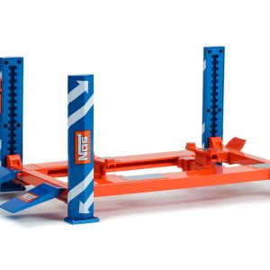Adjustable Four Post Lift "NOS Nitrous Oxide Systems" Blue and Orange for
