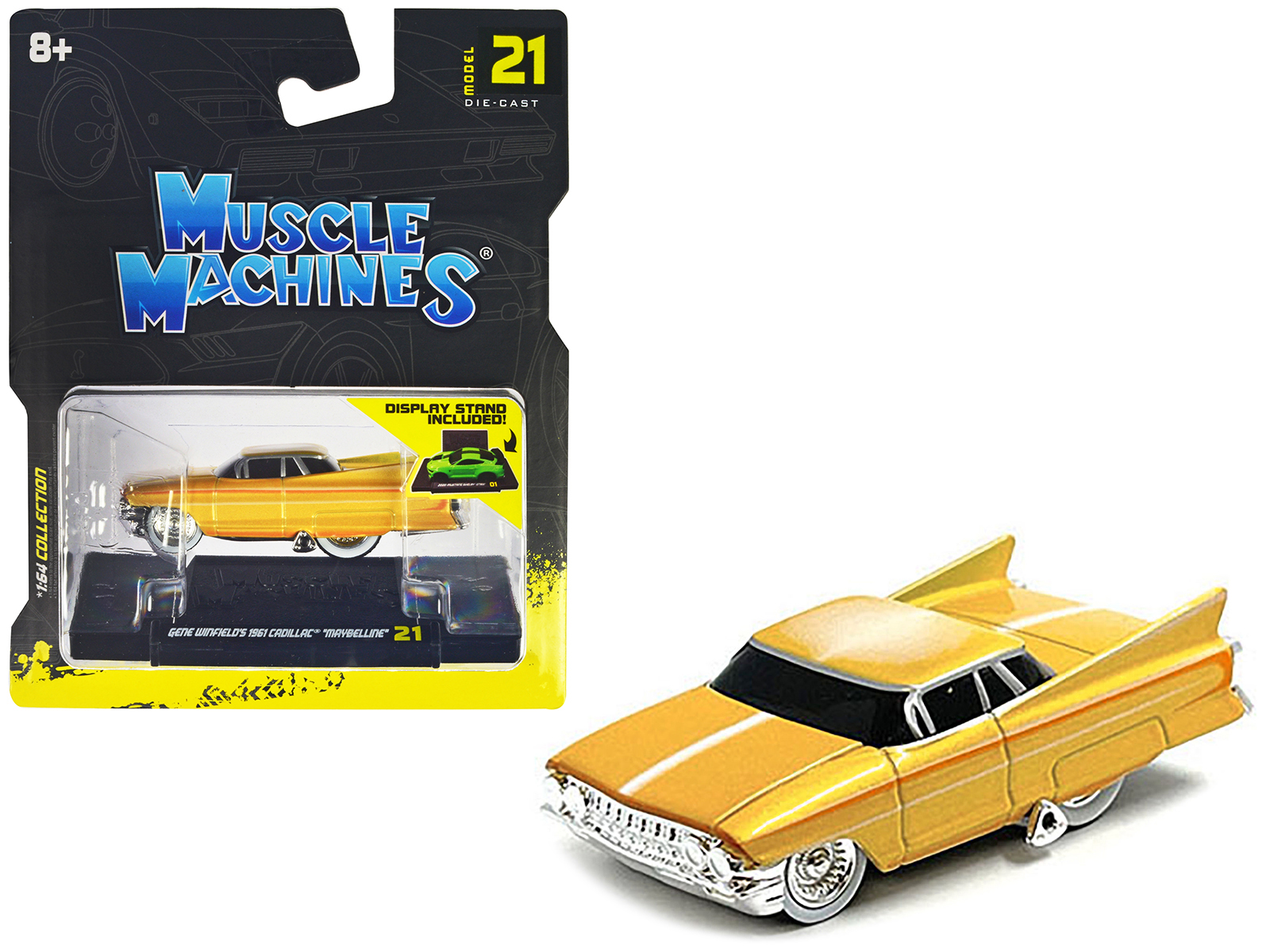 Gene Winfield’s 1961 Cadillac Maybelline Yellow Metallic with White Stripes