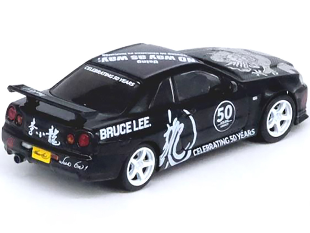 Nissan Skyline GT-R (R34) RHD (Right Hand Drive) Black "Bruce Lee Legacy 50 Year Anniversary"