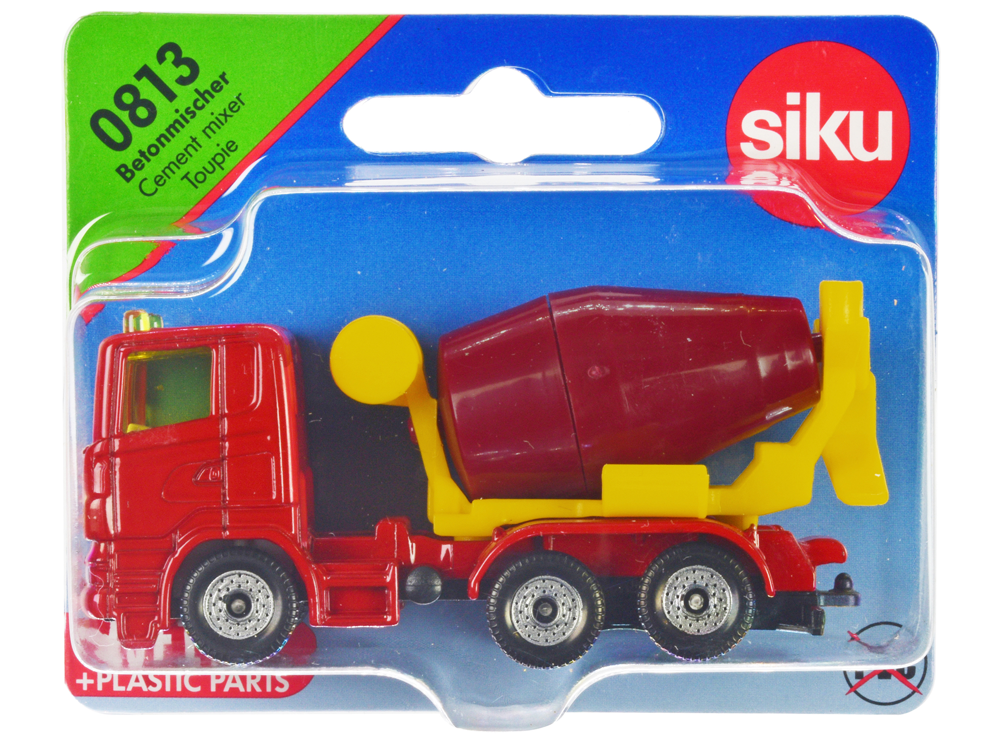 Cement Mixer Red and Yellow by Siku