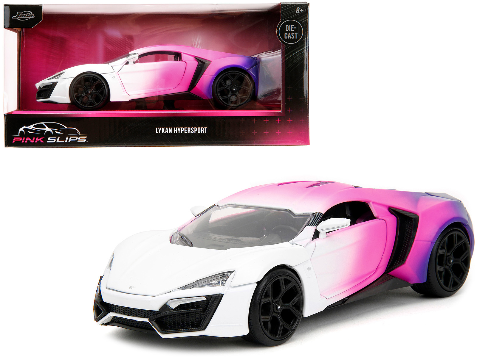 Lykan Hypersport White Pink and Purple Gradient "Pink Slips" Series
