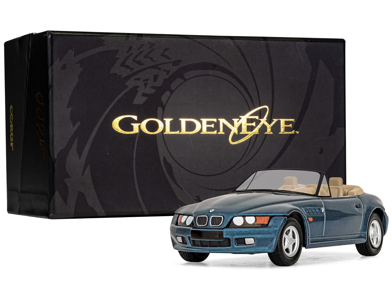BMW Z3 Roadster Blue Metallic James Bond 007 "GoldenEye" (1995) Movie by Corgi