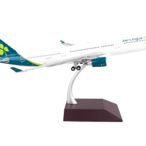 Airbus A330-300 Commercial Aircraft "Aer Lingus" White with Teal Tail "Gemini 200" Series 1/200  Airplane by GeminiJets