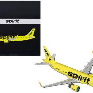 Airbus A320neo Commercial Aircraft "Spirit Airlines" Yellow "Gemini 200" Series 1/200  Airplane by GeminiJets