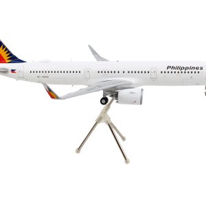 Airbus A321neo Commercial Aircraft "Philippine Airlines" White with Tail Graphics "Gemini 200" Series 1/200  Airplane by GeminiJets
