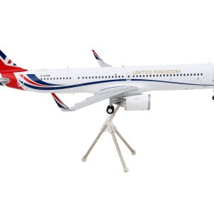 Airbus A321neo Commercial Aircraft "British Royal Air Force" White with United Kingdom Flag Graphics "Gemini 200" Series 1/200  Airplane by GeminiJets
