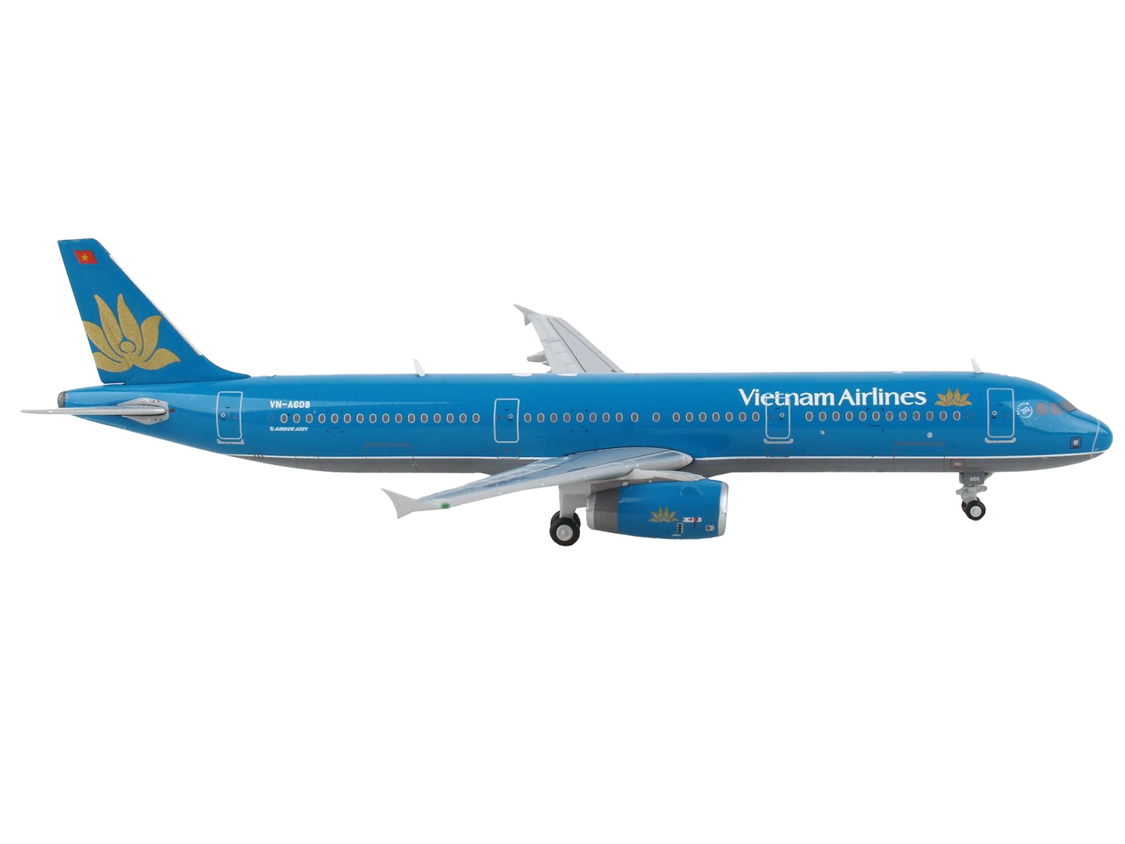 Airbus A321 Commercial Aircraft "Vietnam Airlines" Blue 1/400 Airplane by GeminiJets