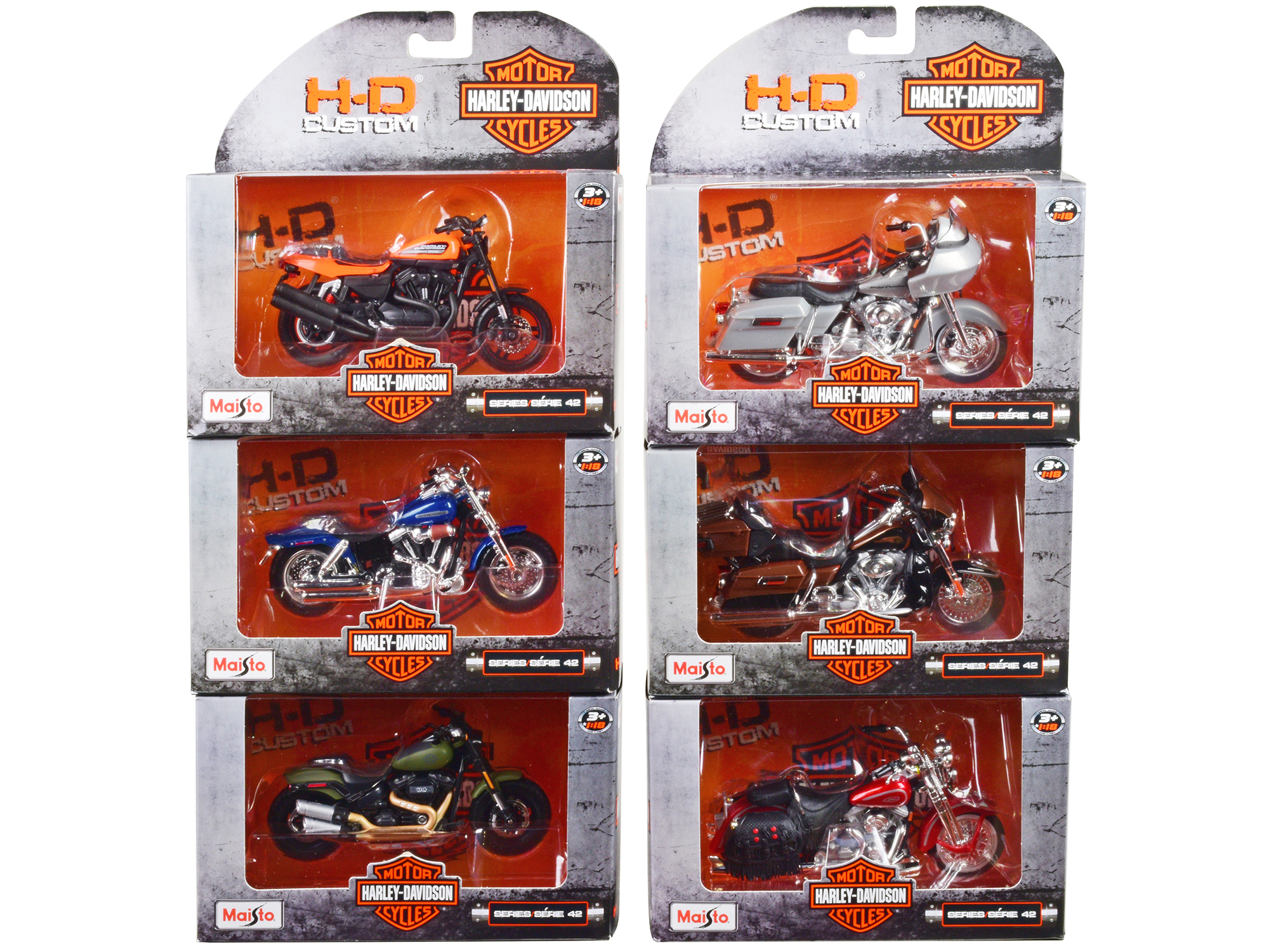 Harley-Davidson Motorcycles 6 piece Set Series 42