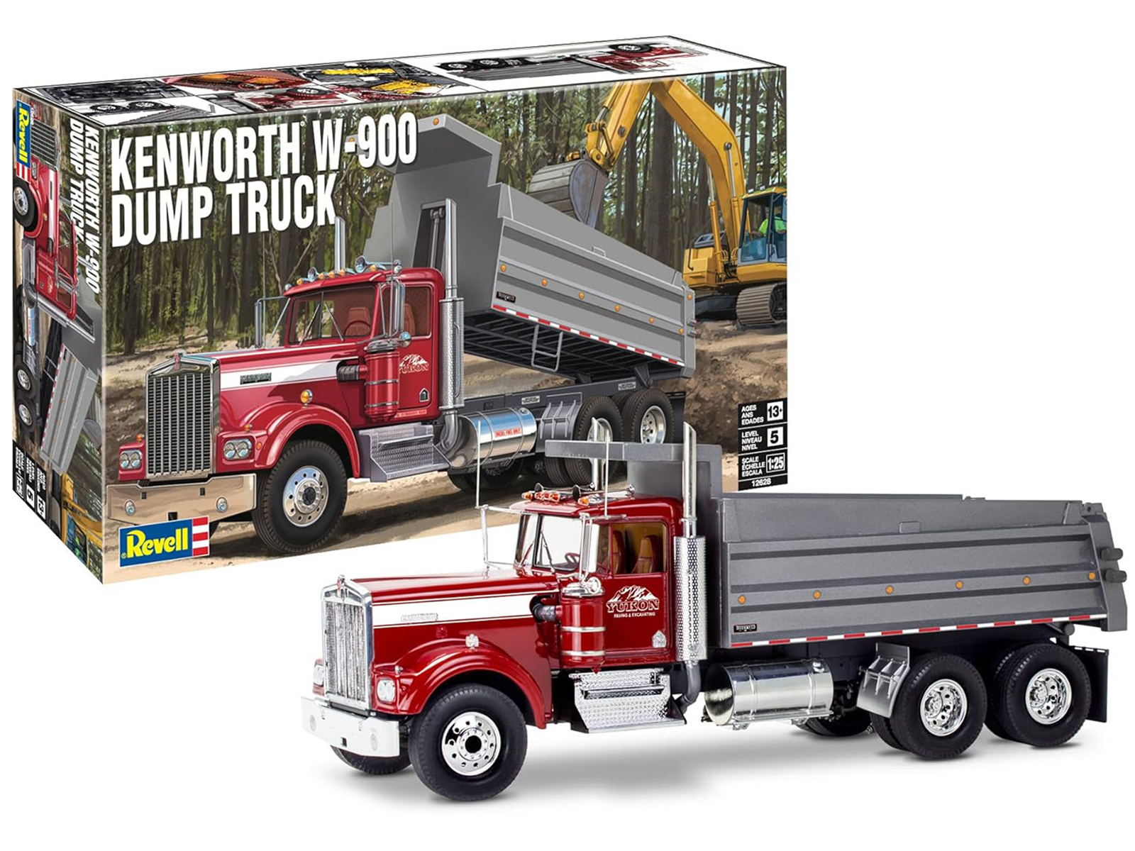 Level 5 Model Kit Kenworth W-900 Dump Truck