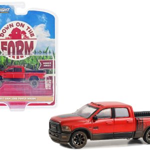 2017 Ram 2500 Power Wagon Pickup Truck Red with Mud Splatter "Down on the Farm" Series 8