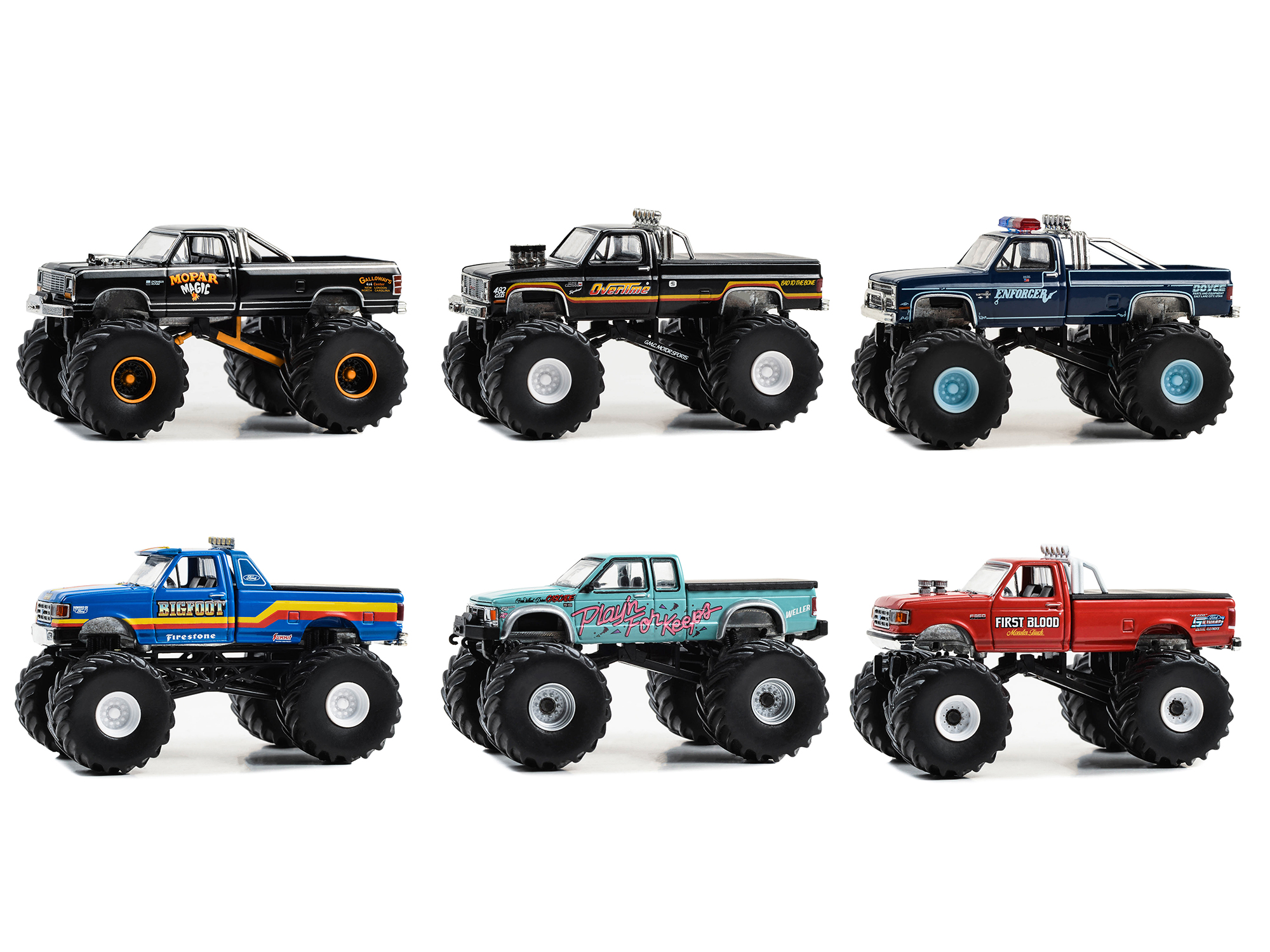 "Kings of Crunch" Set of 6 Monster Trucks Series 14